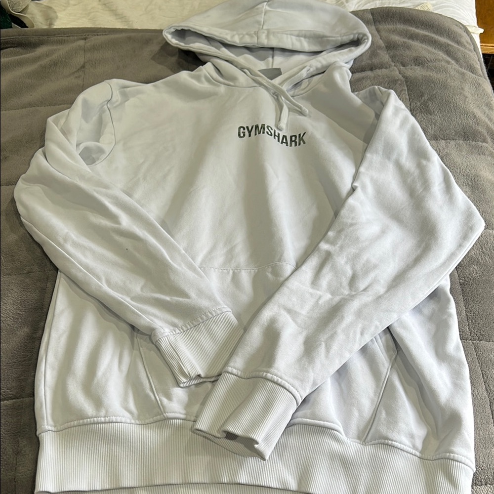 Gymshark White Sweatshirt Classic Pullover Hoodie